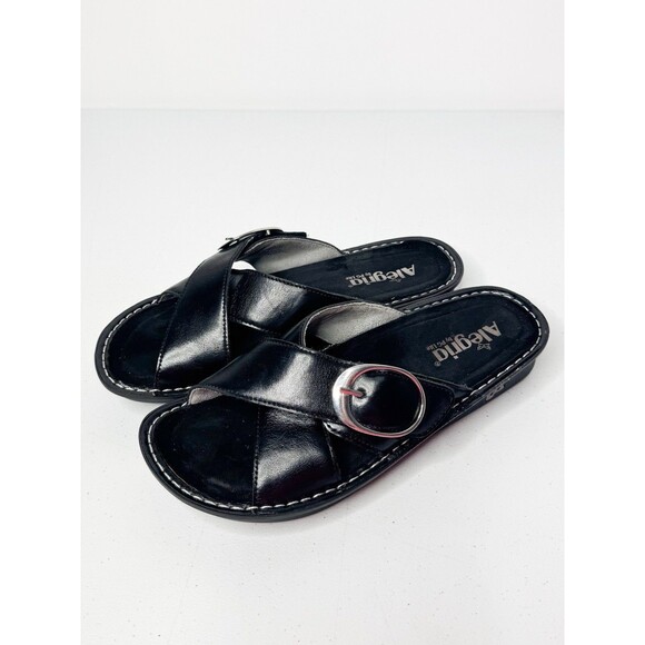 Alegria Vanya Sandal Women’s US 9–9.5 EU 40 Black Leather Adjustable VYA-7409 - Picture 4 of 12